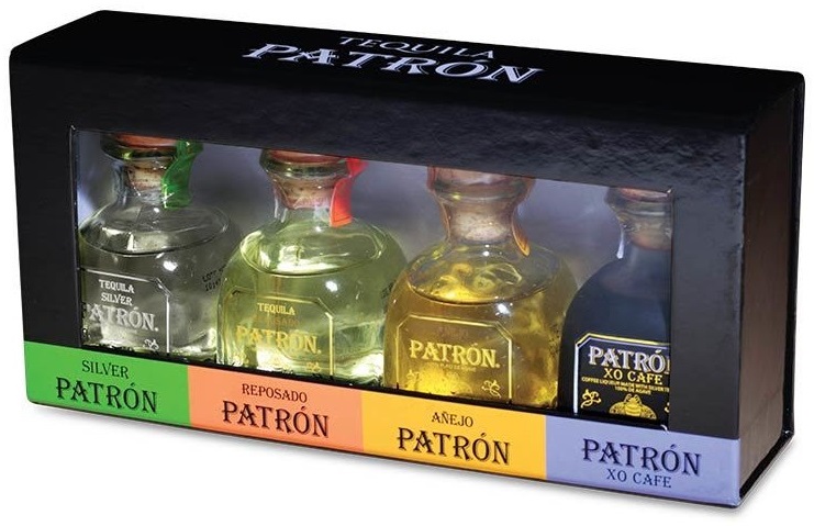 Patron Mini 4 Bottle Tequila Set – 50ml