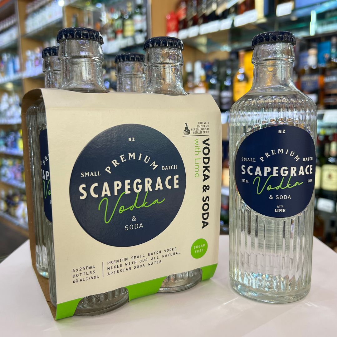 Scapegrace Vodka & Soda with Lime – 250ml