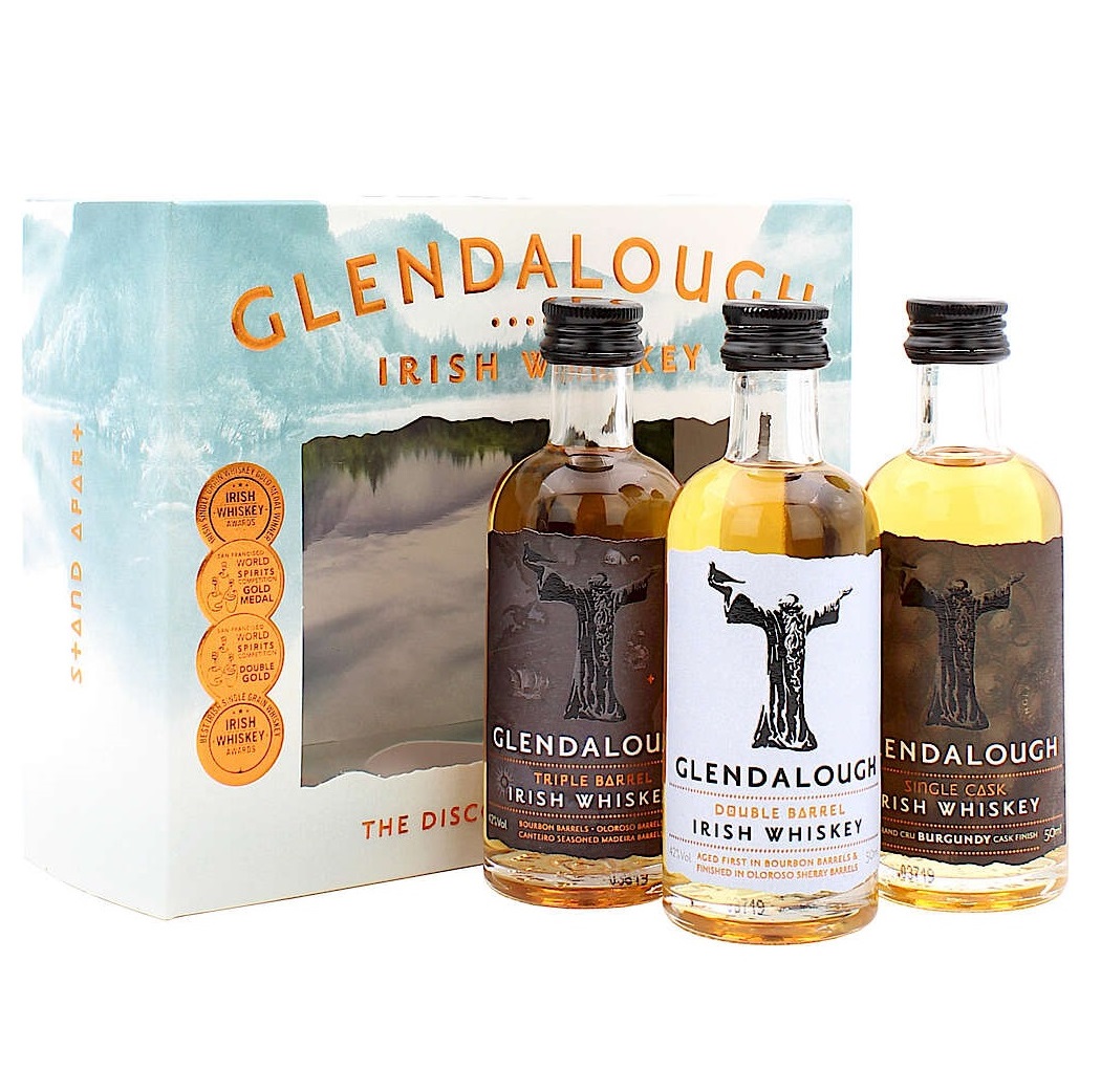 Glendalough Irish Whisky Miniature Gift Sets 3 x 50ml