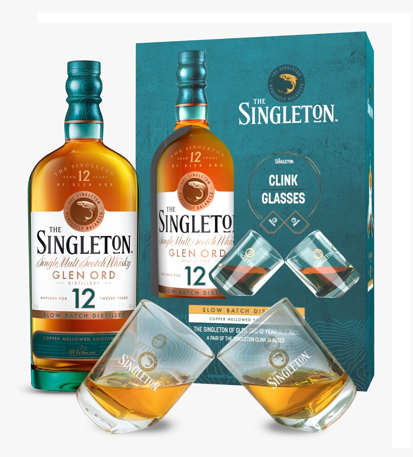 The Singleton Of Glen Ord 12 Years with Clink 2 Glasses Gift Set – 700ml
